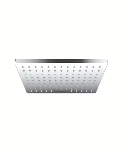 Chromowana deszczownica  hansgrohe Vernis Shape 230 ze strumieniem Rain i prostokątną głowicą 230 x 170 mm