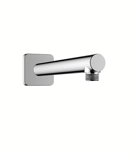 Ścienna ramię prysznicowe Hansgrohe Vernis Shape 240 mm w chromie z kwadratową rozetą.
