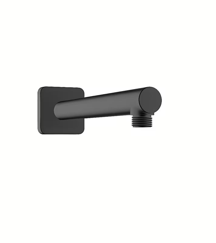 Hansgrohe Vernis Shape ramię prysznicowe 240 mm w matowej czerni z kwadratową rozetą
