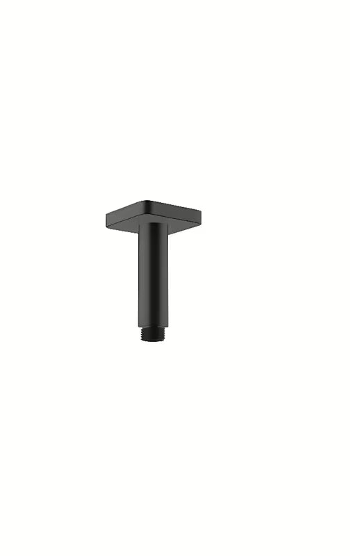 Sufitowe ramię prysznicowe Hansgrohe Vernis Shape 100 mm w matowej czerni z kwadratową rozetą
