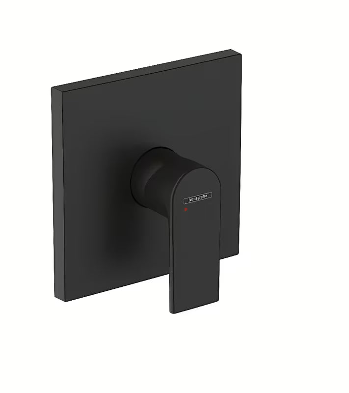 Podtynkowa bateria prysznicowa Hansgrohe Vernis Shape w matowej czerni z dźwignią