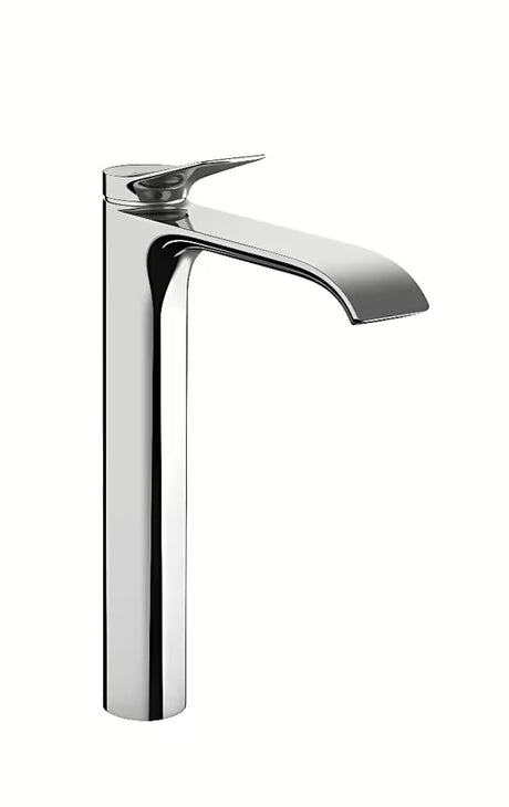 Wysoka jednouchwytowa bateria umywalkowa Hansgrohe Vivenis w wykończeniu chrom z odpływem