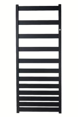 Kombinowany grzejnik łazienkowy Hopa Belti 60x157,3 cm w kolorze czarny mat z podłączeniem środkowym.