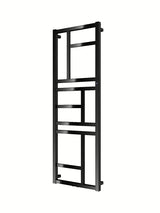 Kombinowany grzejnik łazienkowy Hopa Mondrian 50x144 cm w kolorze czarnym matowym