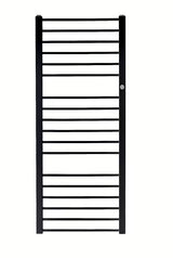 Kombinowany łazienkowy grzejnik łazienkowy Hopa Piko 72,9x43 cm w kolorze czarnym matowym z ryflowanym frontem.