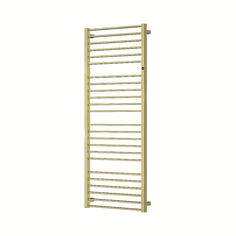 Kombinowany łazienkowy grzejnik łazienkowy Hopa Piko 72,9x43 cm w kolorze gold z ryflowanym frontem