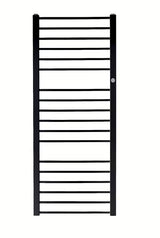 Kombinowany łazienkowy grzejnik łazienkowy Hopa Piko 112,9x53 cm w kolorze czarny mat z ryflowanym frontem