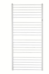 Kombinowany łazienkowy grzejnik łazienkowy Hopa Piko 63x112,9 cm w kolorze biały połysk z ryflowanym frontem