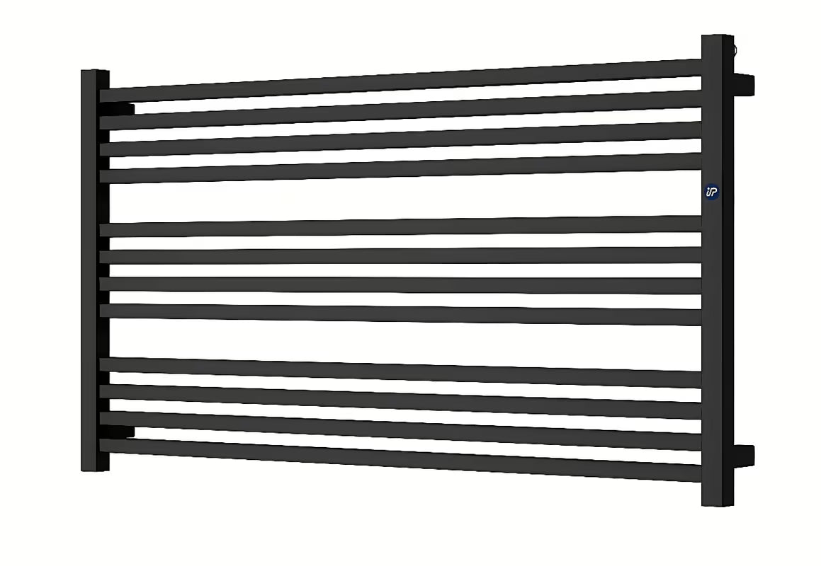 Kombinowany łazienkowy grzejnik łazienkowy Hopa Stick Level 55x120 cm w kolorze czarny mat.