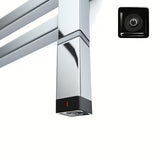 Błyszczący chromowany grzałka elektryczna do grzejnika House Level One pro grzejnik łazienkowy grzejnik łazienkowy o mocy 300 W.