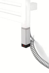 Błyszczący chromowany grzałka elektryczna do grzejnika House Level One pro grzejnik łazienkowy grzejnik łazienkowy o mocy 300 W.