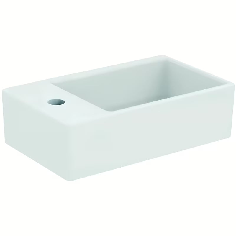 Ideal Standard Strada ceramiczna mała umywalka 45 x 27 cm w kolorze białym z otworem pro baterię po lewej stronie