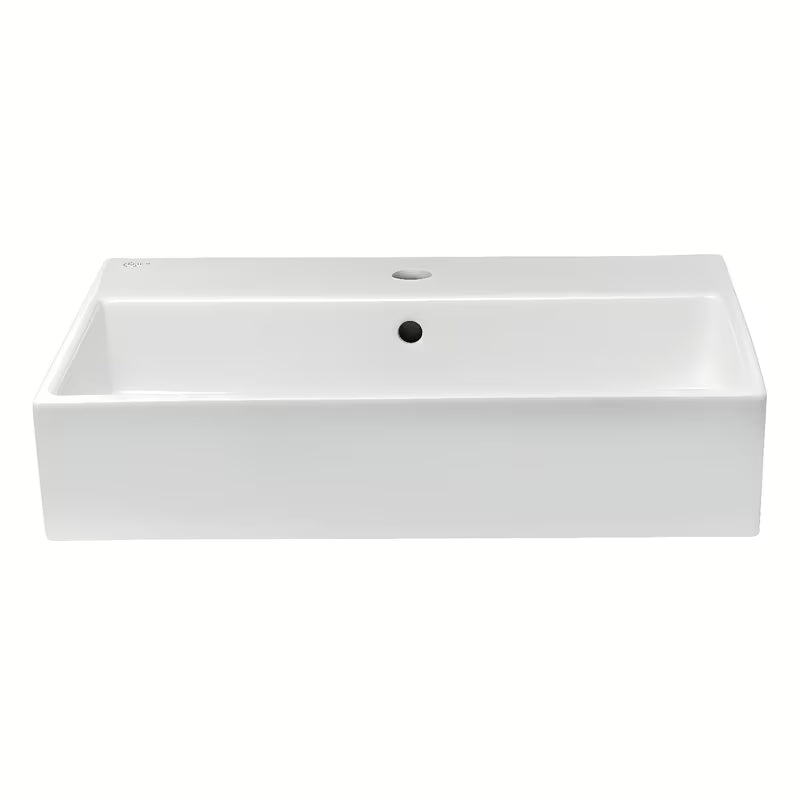 Ceramiczna umywalka wisząca Ideal Standard Strada 70x42 cm w kolorze białym z otworem pro na baterię pośrodku.