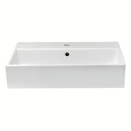 Ceramiczna umywalka wisząca Ideal Standard Strada 70x42 cm w kolorze białym z otworem pro na baterię pośrodku.