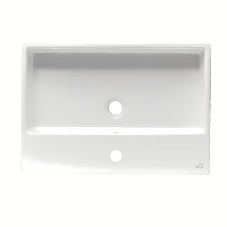 Ceramiczna umywalka wisząca Ideal Standard Strada 70x42 cm w kolorze białym z otworem pro na baterię pośrodku.