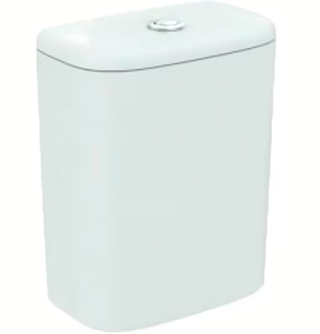 Biały ceramiczny zbiornik spłukujący Ideal Standard Tesi pro KOMPAKT wc z funkcją podwójnego spłukiwania DualFlush