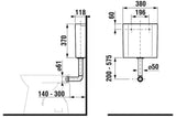 Biały stelaż podtynkowy do WC Jika z armaturą spłukującą DualFlush 3/6 l