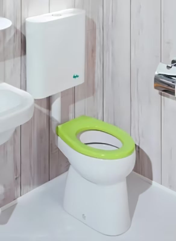 Dziecięcy MISKA wc Jika Baby w kolorze białym z odpływem poziomym i odpływem dolnym