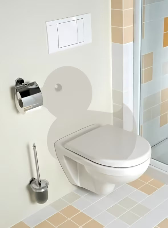Biała miska WC wisząca Jika Lyra Plus z otwartym kołnierzem spłukującym i gładką powierzchnią ceramiczną.