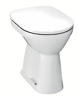 Białe miska WC stojąca Jika Lyra Plus z odpływem pionowym i spłukiwaniem półkowym 3/6 l