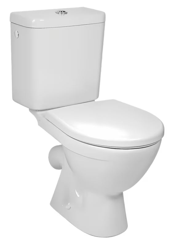 KOMPAKT wc Jika Lyra Plus w kolorze białym z lejowym spłukiwaniem i zbiornikiem DualFlush
