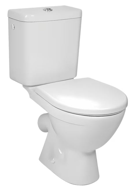 KOMPAKT wc Jika Lyra Plus w kolorze białym z lejowym spłukiwaniem i zbiornikiem DualFlush