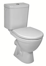 Biały kompakt WC KOMPAKT wc Jika Lyra Plus z odpływem pionowym i spłuczką DualFlush.
