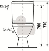 Biały kompakt WC MISKA wc Jika Lyra Plus z lejowym spłukiwaniem i zbiornikiem DualFlush 3/6 l