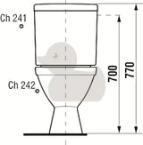 Biały kompakt MISKA wc Jika Lyra Plus z lejowym spłukiwaniem i zbiornikiem DualFlush