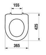 Białe DESKA sedesowa Jika Lyra Plus z termoplastu z plastikowymi zawiasami pro wiszący miski WC.