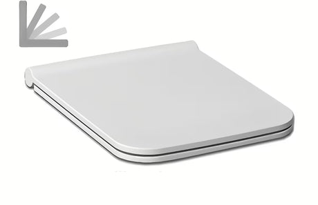 Biała DESKA sedesowa Jika Pure z duroplastu z technologią soft Close i zawiasami ze stali nierdzewnej