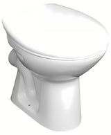 Miska WC Stojąca Jika Zeta w kolorze białym z głębokim spłukiwaniem i odpływem poziomym
