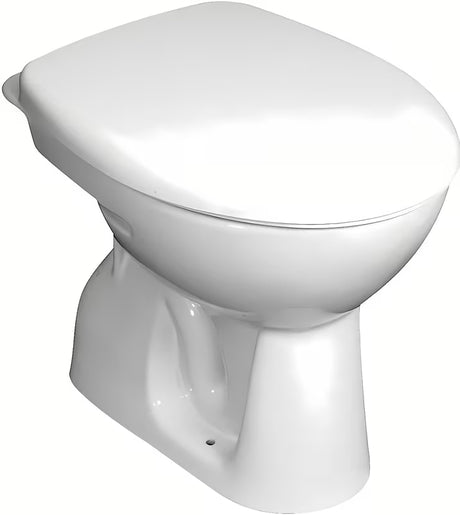 Miska WC Stojąca Jika Zeta w kolorze białym bez spłuczki z głębokim spłukiwaniem