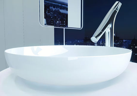 Kaldewei Miena umywalka nablatowa  45x45 cm w kolorze alpejska biel, ze stali emaliowanej