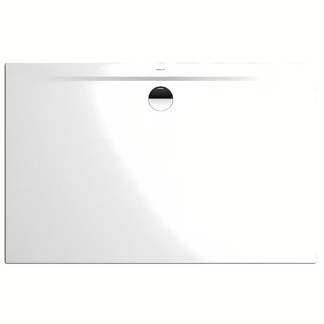 Biała brodzik prysznicowy prostokątny Kaldewei Superplan Zero 80x150 cm ze stali emaliowanej