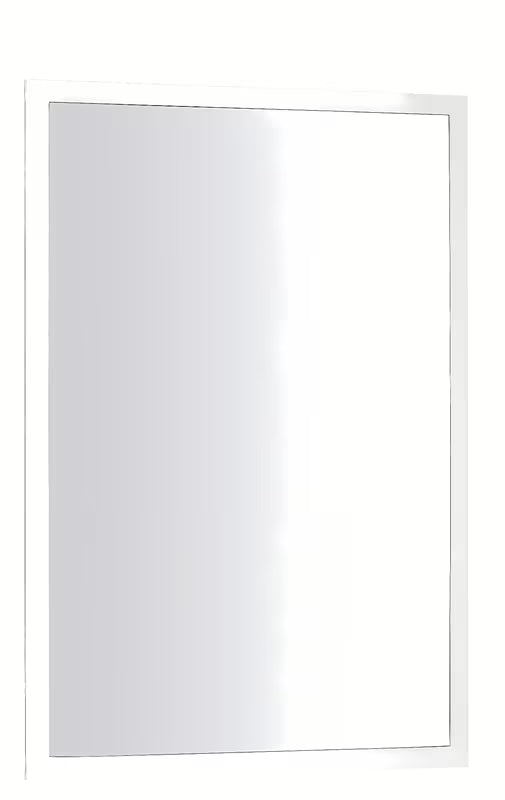 Prostokątne lustro łazienkowe lustro Keramia Pro 55x80 cm w kolorze białym, pionowe
