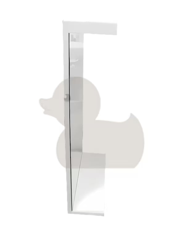 Prostokątne LUSTRO led Keramia Pro 50x80 cm z białą ramą, montaż pionowy, stopień ochrony IP44.