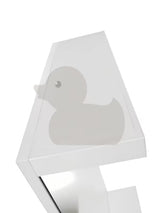 Prostokątne LUSTRO led Keramia Pro 50x80 cm z białą ramą, montaż pionowy, stopień ochrony IP44.
