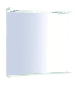 Prostokątne LUSTRO led Keramia Pro 70x80 cm w białej ramie, z klasą szczelności IP44, orientacja pionowa.