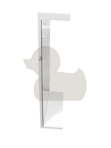 Prostokątne LUSTRO led Keramia Pro 70x80 cm w białej ramie, z klasą szczelności IP44, orientacja pionowa.