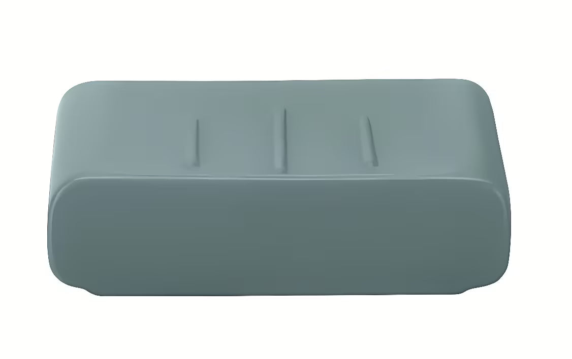 Wolnostojący  ceramiczna mydelniczka Kleine Wolke Cubic w kolorze antracytowym