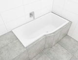 Laguna Beáta Plus asymetryczna wanna narożna prawa 160x80 cm z lanego akrylu PMMA z błyszczącą powierzchnią
