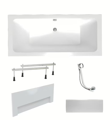 Laguna Nora Plus prostokątna wanna akrylowa 160 x 75 cm pro w wersji lewej i prawej