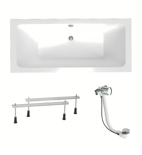 Laguna Nora Plus prostokątna wanna akrylowa 160x75 cm w wersji lewej i prawej