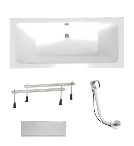 Prostokątna wanna akrylowa Laguna Nora Plus 170 x 75 cm w wersji uniwersalnej lewej i prawej