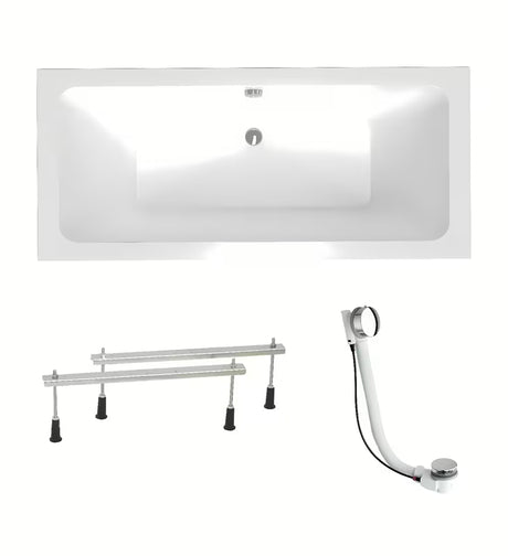 Laguna Nora Plus prostokątna wanna akrylowa 180 x 80 cm pro w wersji lewej i prawej