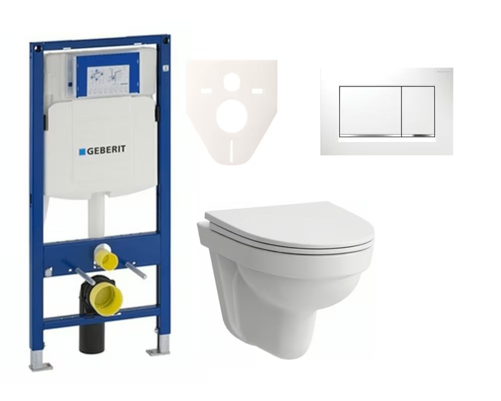 Zestaw WC podtynkowy Laufen Pro Nordic z systemem instalacyjnym Geberit Duofix pro do nowoczesnej łazienki