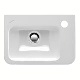 Biała ceramiczna mała umywalka Laufen Pro S 45 x 34 cm z otworem pro na baterię pośrodku