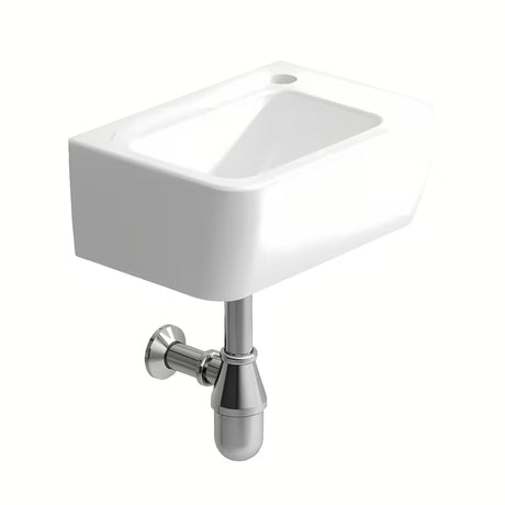 Biała ceramiczna mała umywalka Laufen Pro S 45 x 34 cm z otworem pro na baterię pośrodku