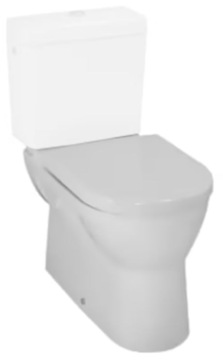 Biała miska WC kompakt miska WC stojąca Laufen Pro s z płaskim spłukiwaniem i odpływem Vario